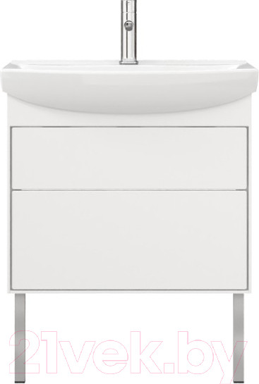 Изображение товара Тумба под умывальник Belux Клермонт Н70-02 (1, белый глянцевый)