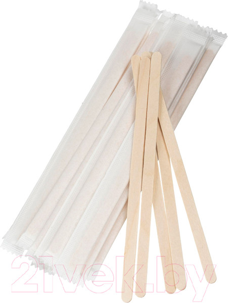 Изображение товара Набор размешивателей Паксервис Деревянный 140мм / 286152 (500шт)