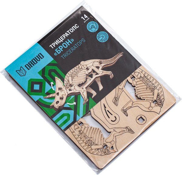 Изображение товара Сборная модель Drovo Трицератопс Брон / DR006