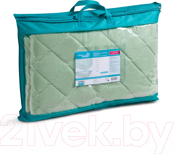 Изображение товара Наматрасник защитный Vegas Protect Cotton S1 160x180 (фисташковый)