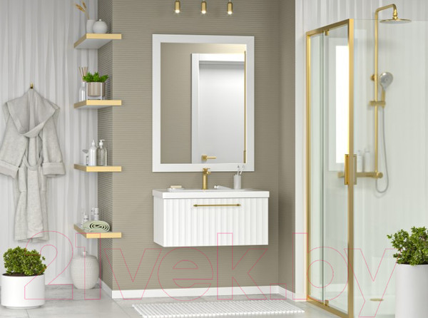 Изображение товара Тумба под умывальник Brevita Alicante 80 / ALI-09080-0101Я