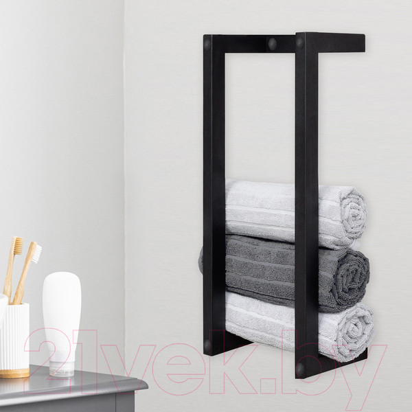 Изображение товара Держатель для полотенца Millwood 250x202x400 (черный)