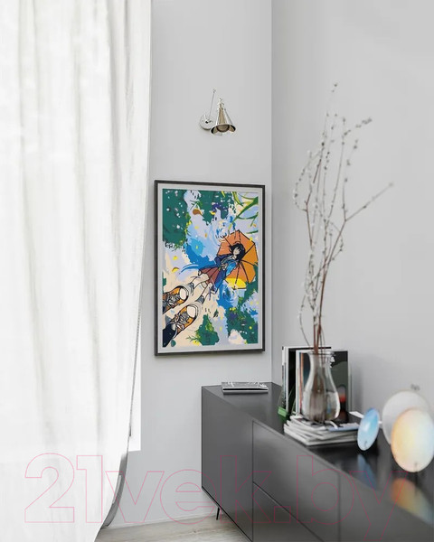 Изображение товара Картина по номерам PaintLine Девочка под зонтом / 2037041344563