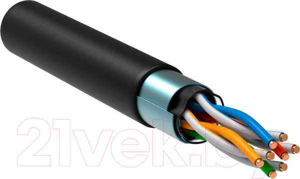 Изображение товара Кабель ITK Витая пара / LC3-C5E04-339 (305м, черный)