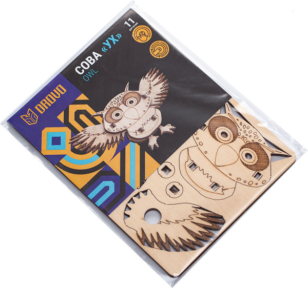 Изображение товара Сборная модель Drovo Сова Ух / DR001