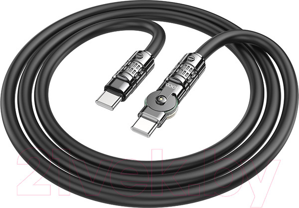 Изображение товара Кабель Hoco U118 Type-C to Type-C 60W (1.2м, черный)