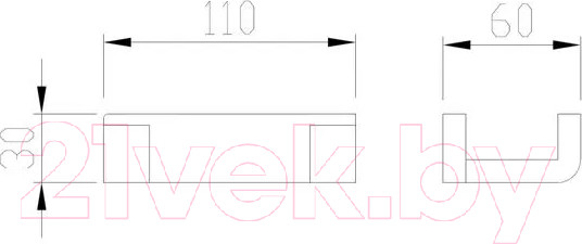 Изображение товара Крючок для ванной Abber Westen AA1750 (хром)