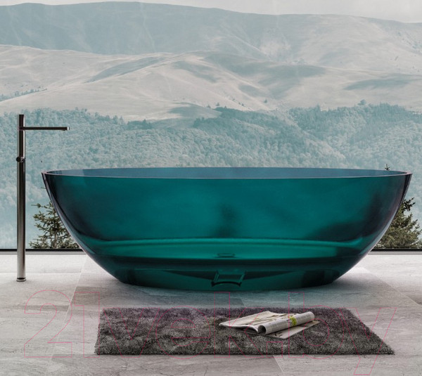 Изображение товара Ванна из полиэфирной смолы Abber Kristall AT9702 Aquamarin (бирюзовый)