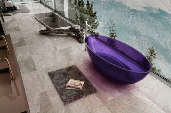 Изображение товара Ванна из полиэфирной смолы Abber Kristall AT9702 Amethyst (фиолетовый)