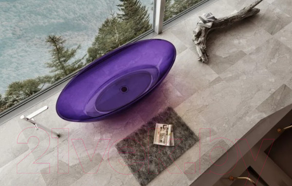 Изображение товара Ванна из полиэфирной смолы Abber Kristall AT9702 Amethyst (фиолетовый)