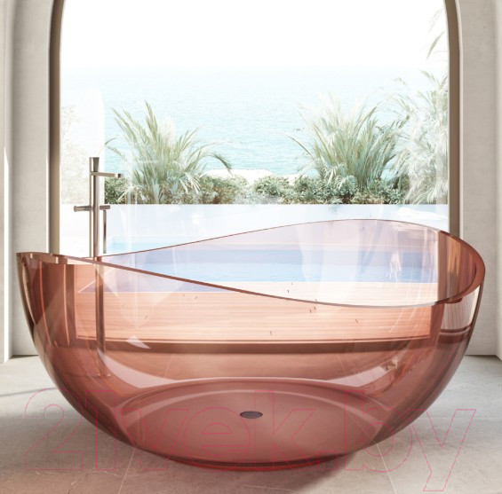 Изображение товара Ванна из полиэфирной смолы Abber Kristall AT9705 Koralle (розовый)