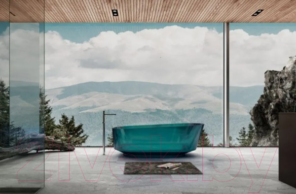 Изображение товара Ванна из полиэфирной смолы Abber Kristall AT9706 Aquamarin (бирюзовый)