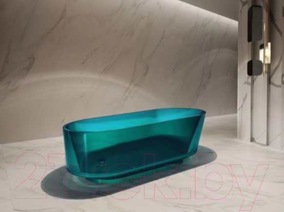 Изображение товара Ванна из полиэфирной смолы Abber Kristall AT9706 Aquamarin (бирюзовый)