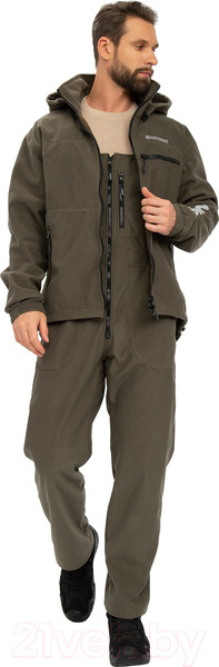 Изображение товара Костюм для охоты и рыбалки Huntsman Никс ЛЮКС -5°C Alova Windblock Хаки (р-р 56-58/170-176)
