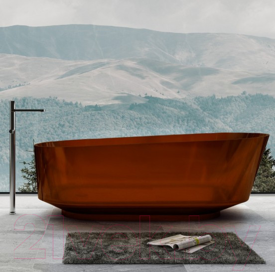 Изображение товара Ванна из полиэфирной смолы Abber Kristall AT9706 Opal (коричневый)