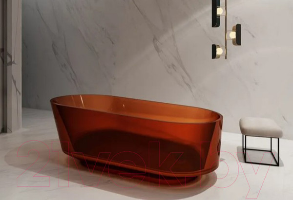 Изображение товара Ванна из полиэфирной смолы Abber Kristall AT9706 Opal (коричневый)