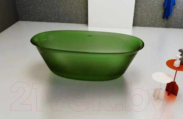 Изображение товара Ванна из полиэфирной смолы Abber Kristall AT9707 Emerald (зеленый)