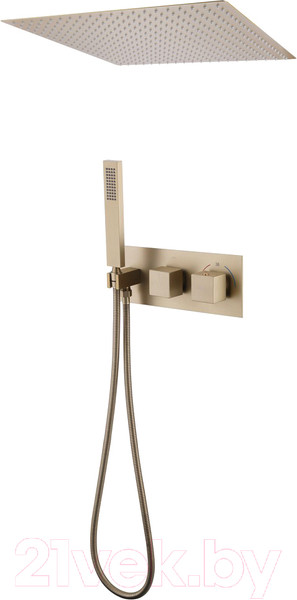 Изображение товара Душевая система со смесителем Abber Daheim AF8255G (золото матовое)
