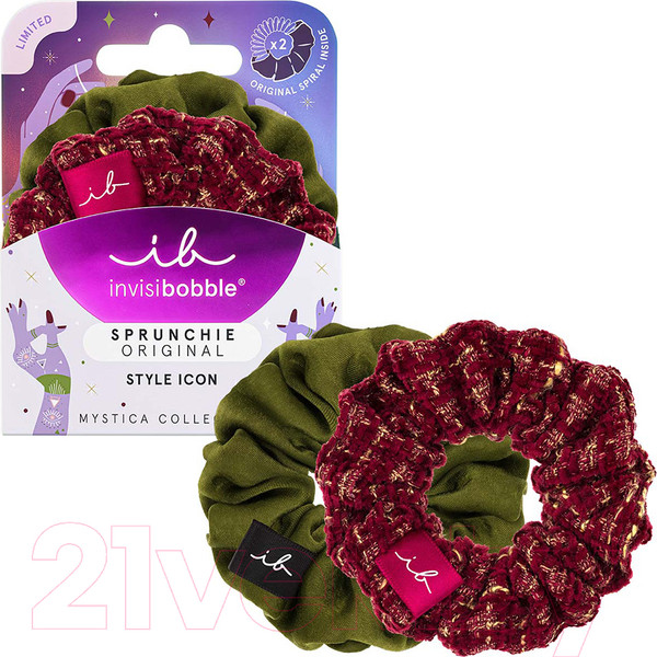 Изображение товара Набор резинок для волос Invisibobble Sprunchie Duo Mystica Merry for Love