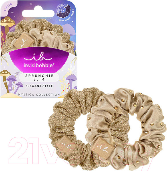 Изображение товара Набор резинок для волос Invisibobble Sprunchie Slim Mystica Deer to Dream