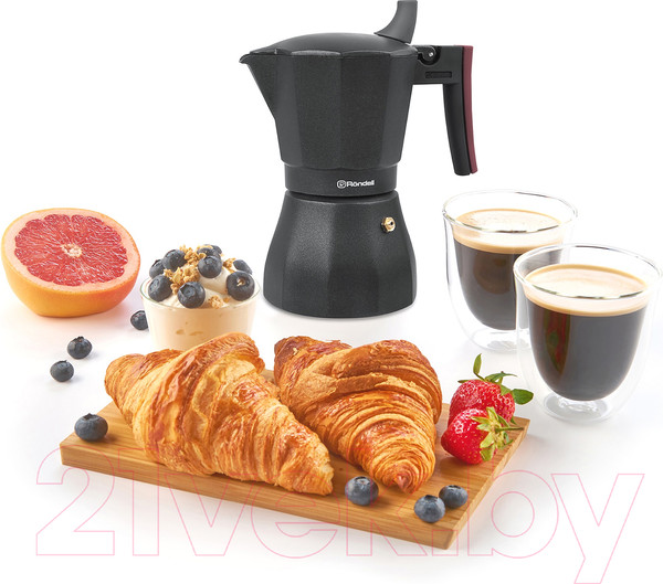 Изображение товара Гейзерная кофеварка Rondell RDA-1639 (серый)
