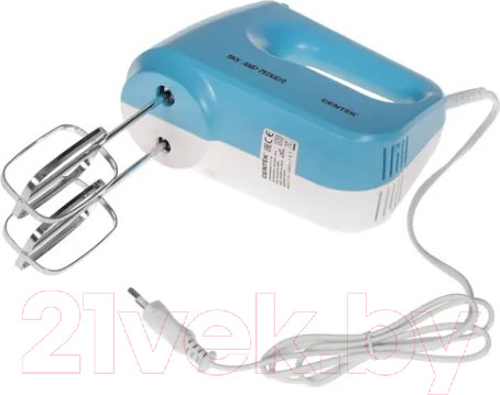 Изображение товара Миксер ручной Centek CT-1128 (белый/синий)