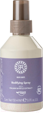 Изображение товара Спрей для укладки волос Bulbs&Roots Для придания объема с экстрактом мирта легкой фиксации (150мл)