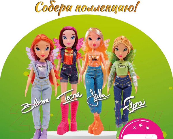 Изображение товара Кукла Witty Toys Winx Club Блум в джинсах с крыльями / IW01322201