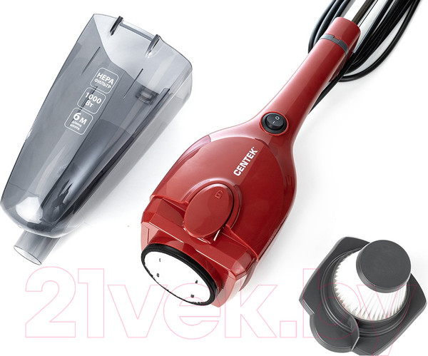 Изображение товара Вертикальный пылесос Centek CT-2565 (красный)