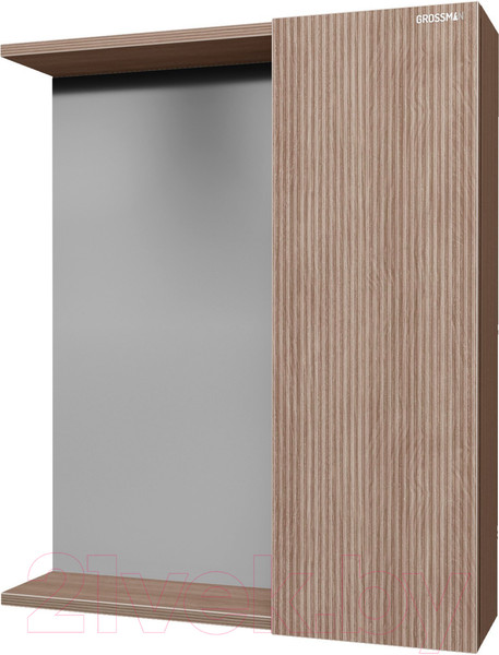 Изображение товара Шкаф с зеркалом для ванной Grossman Юнит 70 / 2070112 (кадена вуд)