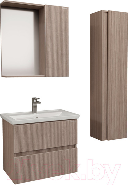 Изображение товара Шкаф с зеркалом для ванной Grossman Юнит 70 / 2070112 (кадена вуд)