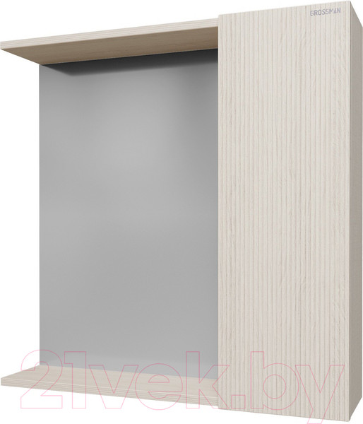 Изображение товара Шкаф с зеркалом для ванной Grossman Юнит 70 / 207011 (кадена лайт)