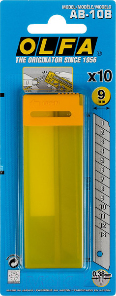 Изображение товара Набор сменных лезвий Olfa AB-10 (10шт)