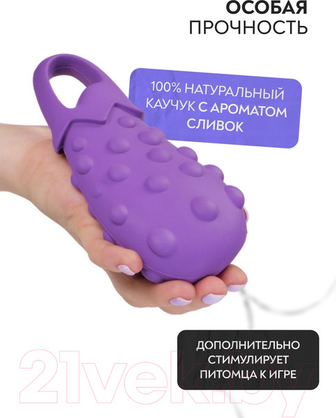 Изображение товара Игрушка для собак Mr. Kranch Баклажан / MKR000170 (с ароматом сливок, фиолетовый)