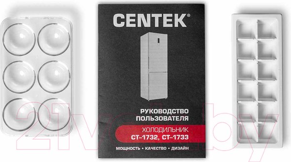 Изображение товара Холодильник с морозильником Centek CT-1732 NF Inox Multi 