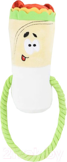 Изображение товара Игрушка для собак Mr. Kranch Шаурма с канатиком и пищалкой / MKR100110