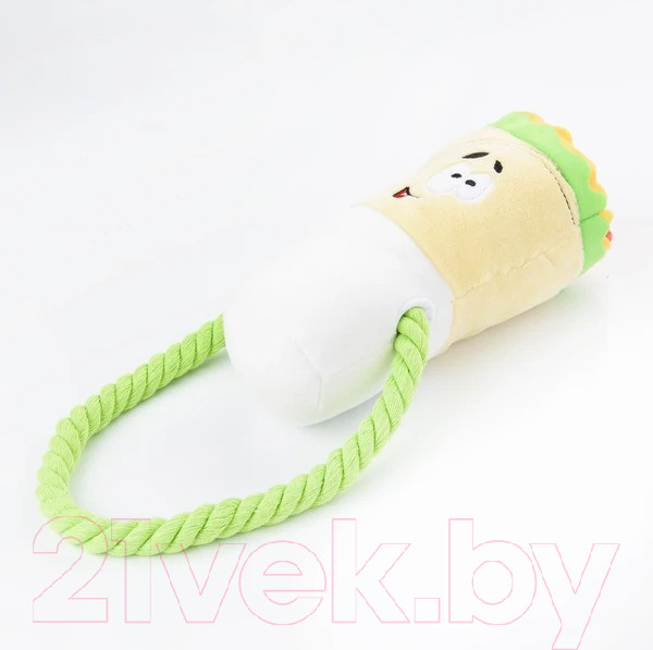 Изображение товара Игрушка для собак Mr. Kranch Шаурма с канатиком и пищалкой / MKR100110