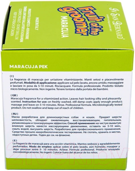 Изображение товара Маска для животных Iv San Bernard Fruit Of The Groomer Maracuja для длинной шерсти (250мл)