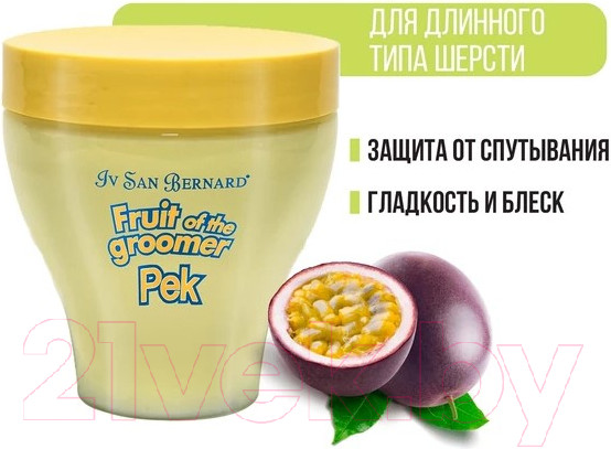 Изображение товара Маска для животных Iv San Bernard Fruit Of The Groomer Maracuja для длинной шерсти (250мл)