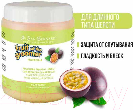 Изображение товара Маска для животных Iv San Bernard Fruit Of The Groomer Maracuja для длинной шерсти (1л)