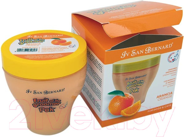 Изображение товара Маска для животных Iv San Bernard Fruit Of The Groomer Orange для слабой выпадающей шерсти (250мл)