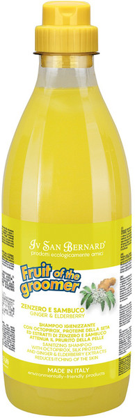 Изображение товара Шампунь для животных Iv San Bernard Fruit of the Groomer Ginger&Elderbery против раздражений (1л)