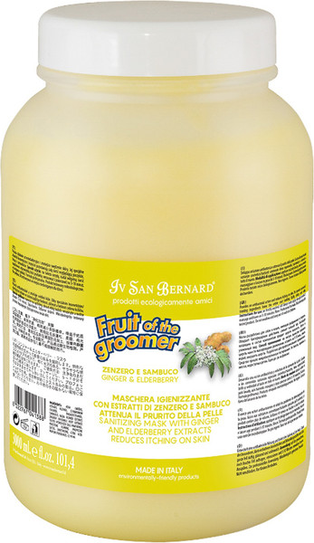 Изображение товара Шампунь для животных Iv San Bernard Fruit of the Groomer Ginger&Elderbery против раздражений (3.25л)