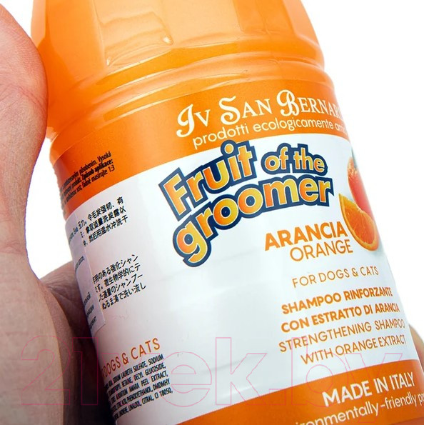 Изображение товара Шампунь для животных Iv San Bernard Fruit Of The Groomer Orange для слабой выпадающей шерсти (1л)