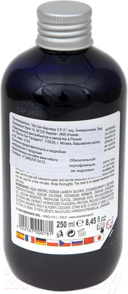 Изображение товара Шампунь для животных Iv San Bernard Mineral с экстрактом плаценты и микроэлементами шерсти (250мл)