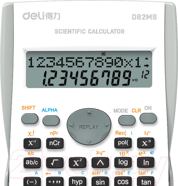 Изображение товара Калькулятор Deli Core / D82MS (белый)