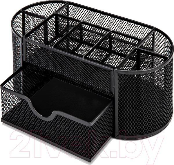 Изображение товара Органайзер настольный Deli Овальная / 8902 (черный)