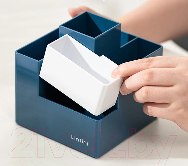 Изображение товара Органайзер настольный Deli EZ072BLUE (темно-синий)