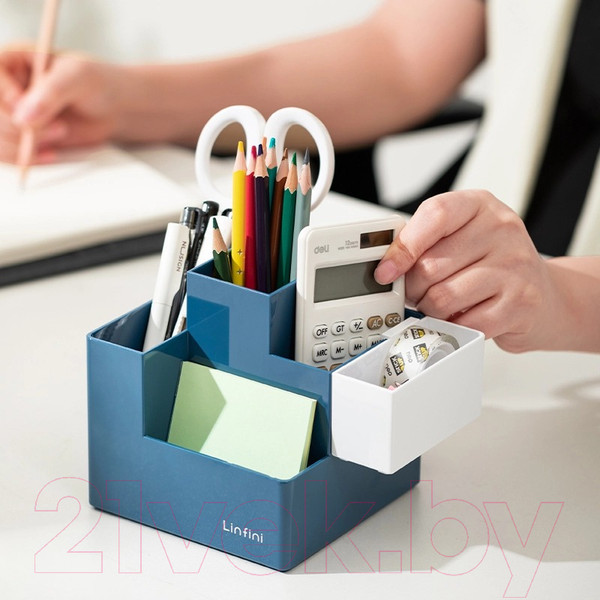 Изображение товара Органайзер настольный Deli EZ072BLUE (темно-синий)