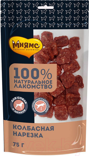 Изображение товара Лакомство для собак Мнямс Колбасная нарезка / 170500 (75г)